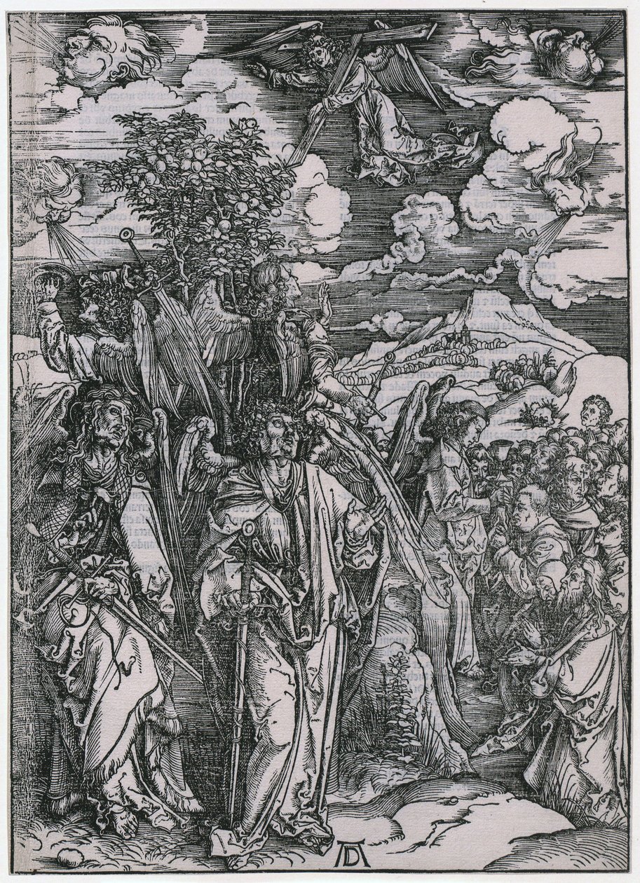 Quattro angeli che trattengono i venti / Il sigillo degli eletti, V. Figura, foglio 7 della serie "L