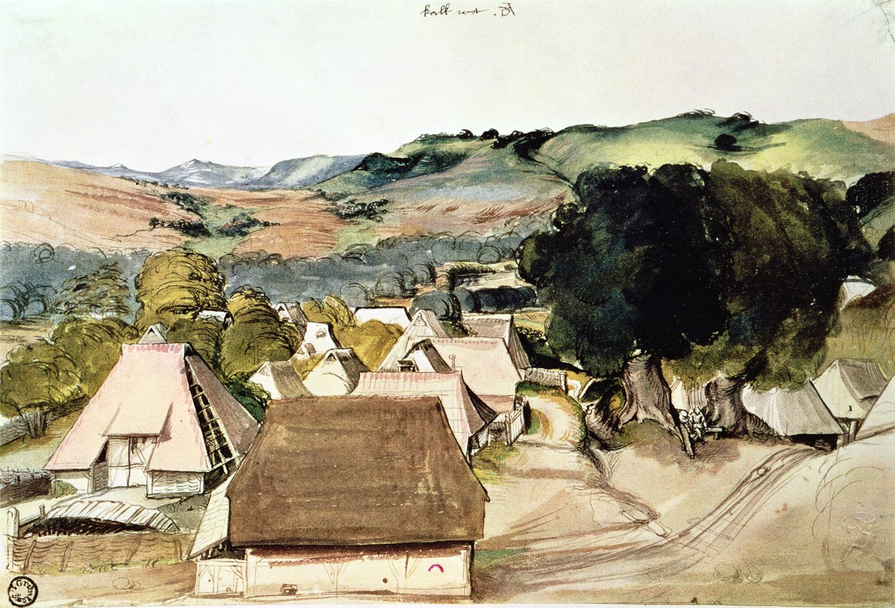 Veduta di Kachreuth, vicino a Norimberga, 1511 da Albrecht Dürer