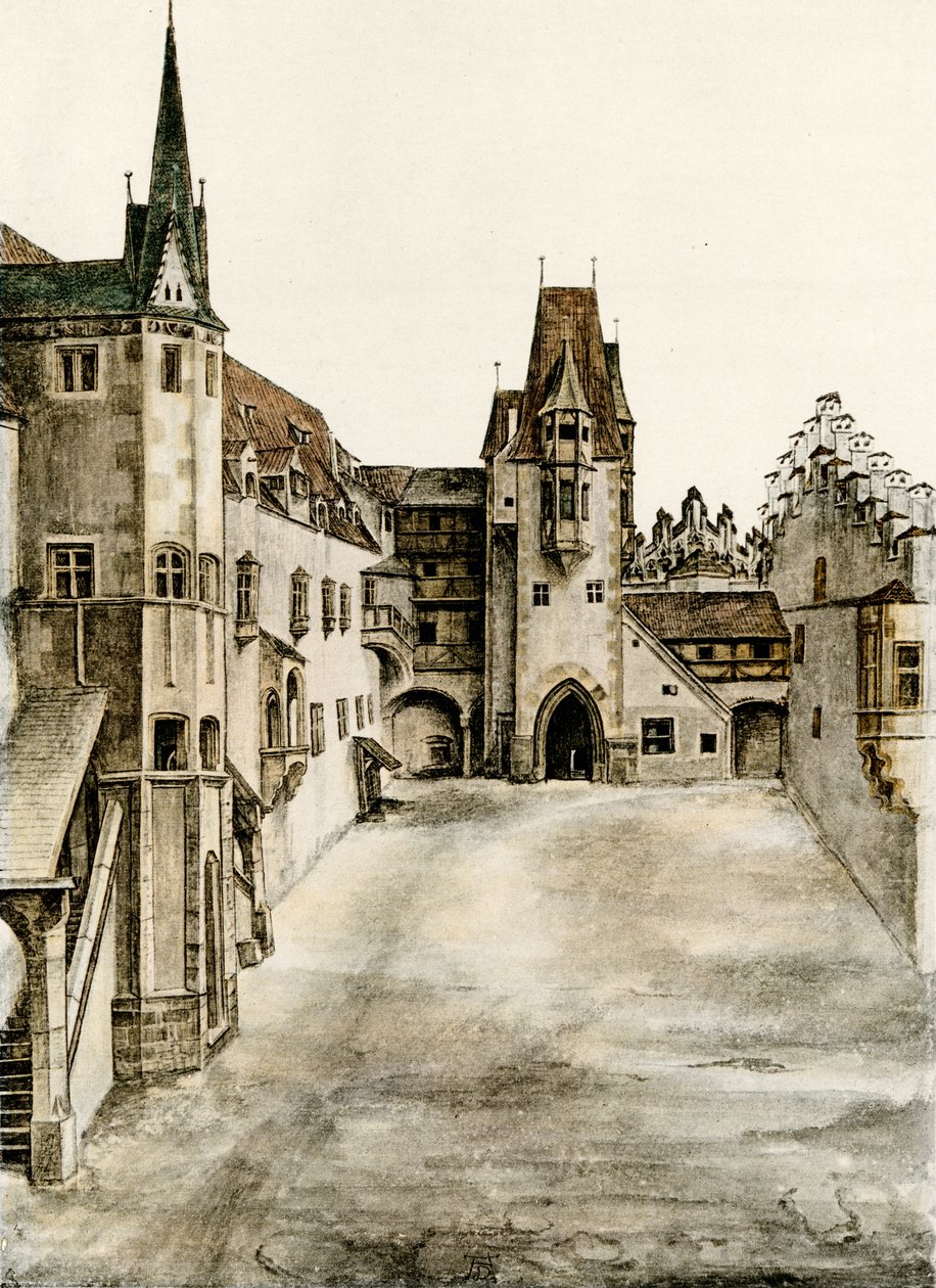 Veduta del cortile del castello da Albrecht Dürer