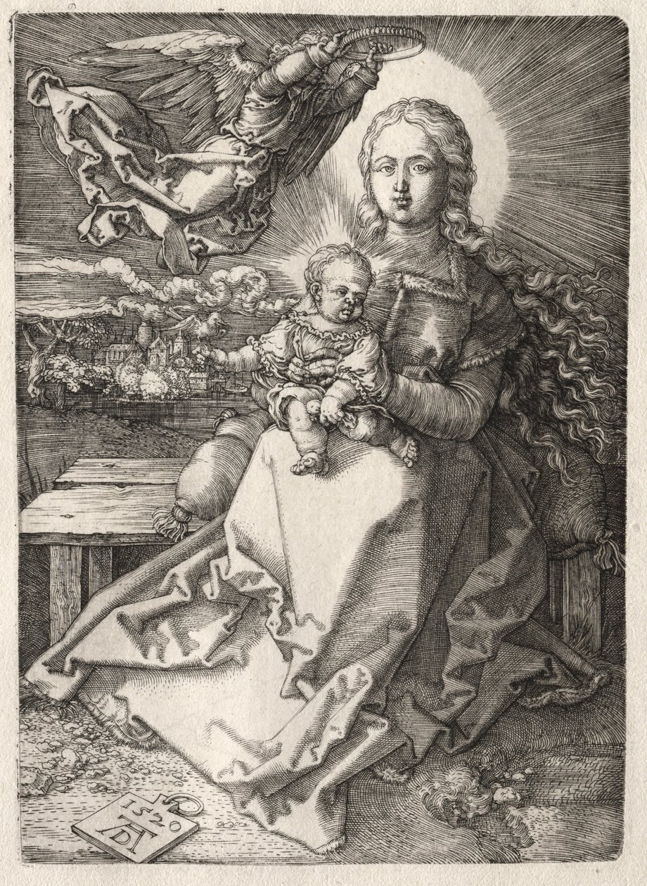 Vergine incoronata da un angelo da Albrecht Dürer