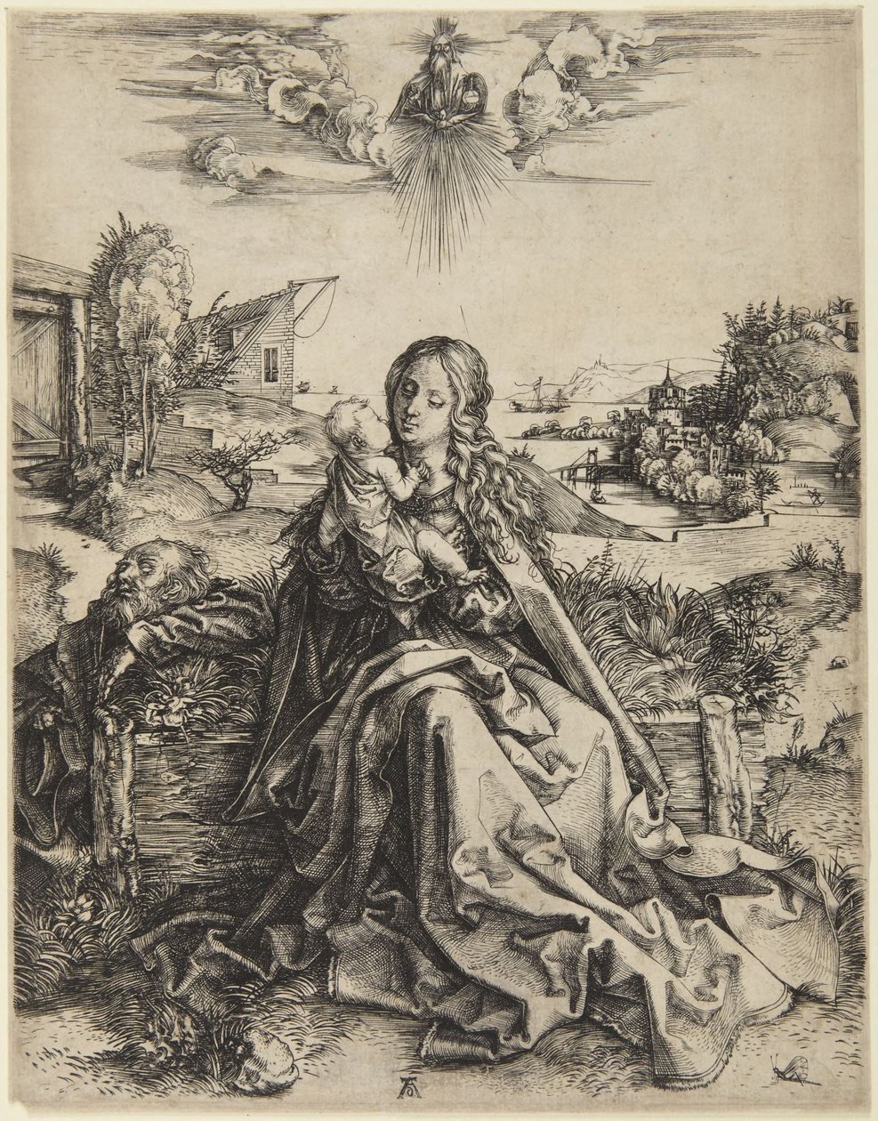 Vergine col Bambino e una libellula da Albrecht Dürer