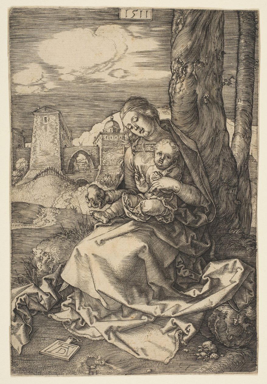 Vergine e Bambino con la pera da Albrecht Dürer