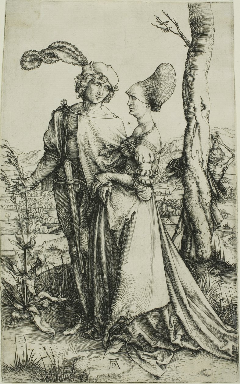Giovane Coppia Minacciata dalla Morte (La Passeggiata) da Albrecht Dürer