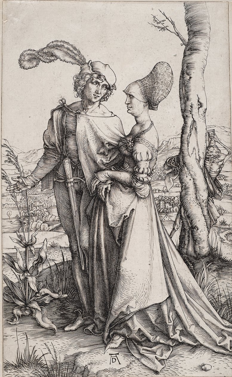 Giovane Coppia Minacciata dalla Morte La Passeggiata da Albrecht Dürer