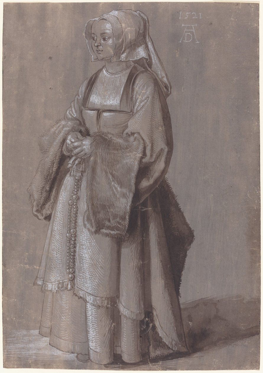 Giovane donna in abito olandese da Albrecht Dürer