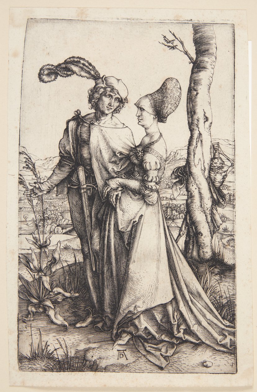 Giovane coppia minacciata dalla morte da Albrecht Dürer