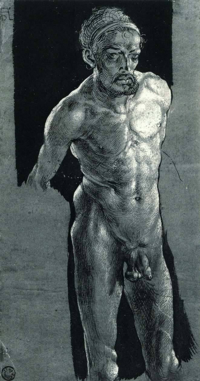 autoritratto in nudo da Albrecht Dürer