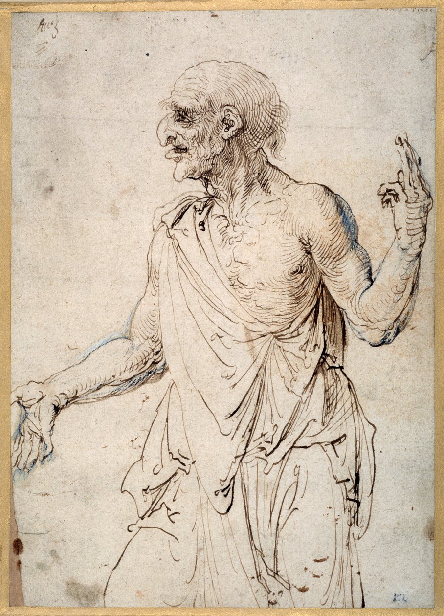 Un vecchio che gesticola da Albrecht Dürer