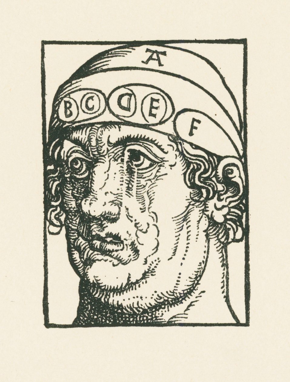 Caput pysicum - Testa ai fini dello studio della frenologia da Albrecht Dürer or Duerer