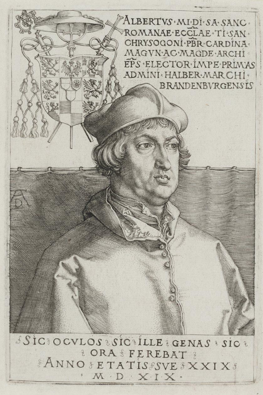 Cardinale Albrecht di Brandeburgo da Albrecht Dürer