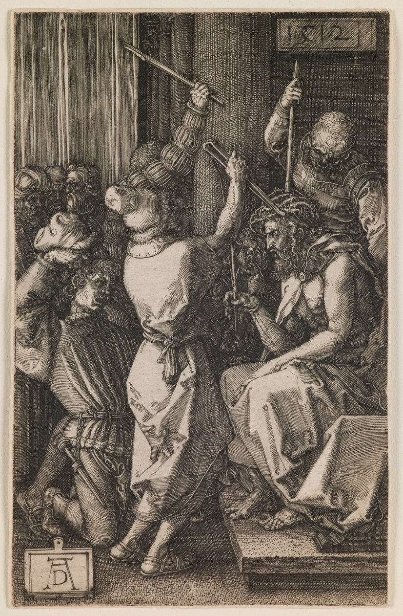 Cristo coronato di spine, dalla serie "La piccola passione". da Albrecht Dürer or Duerer