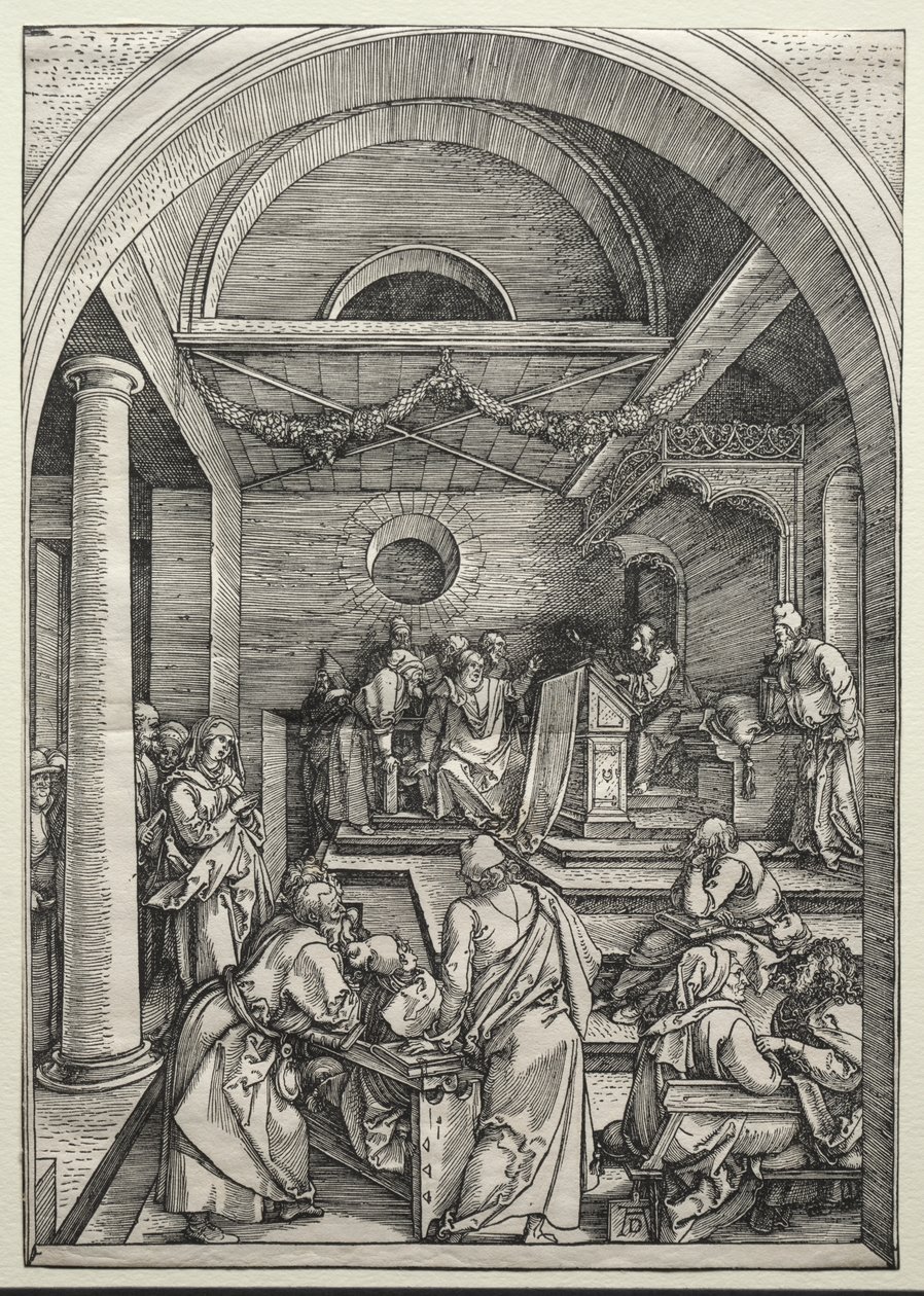Cristo che disputa con i dottori, c. 1503-1504 da Albrecht Dürer or Duerer