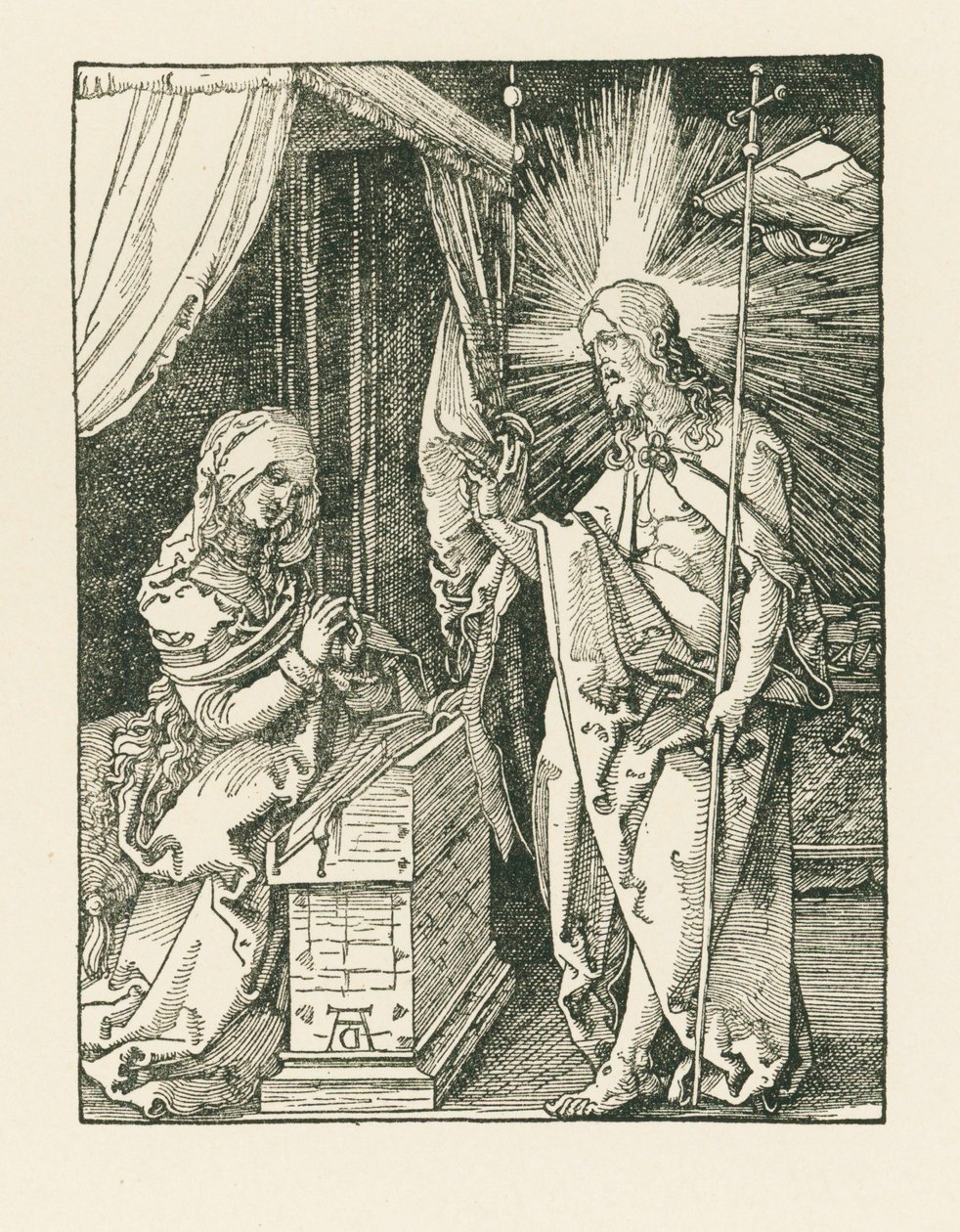 Cristo che appare a sua Madre, 1510 circa (xilografia) da Albrecht Dürer or Duerer