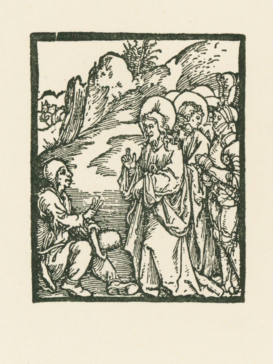 Cristo guarisce un lebbroso da Albrecht Dürer or Duerer