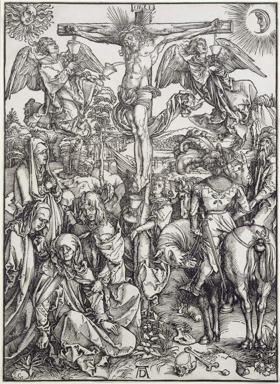 Cristo sulla croce (La Grande Passione) (incisione) da Albrecht Dürer