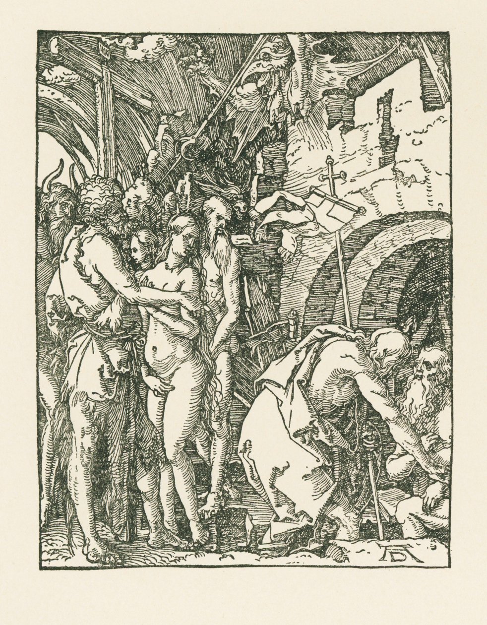 Discesa di Cristo al limbo, 1509 circa (xilografia) da Albrecht Dürer or Duerer