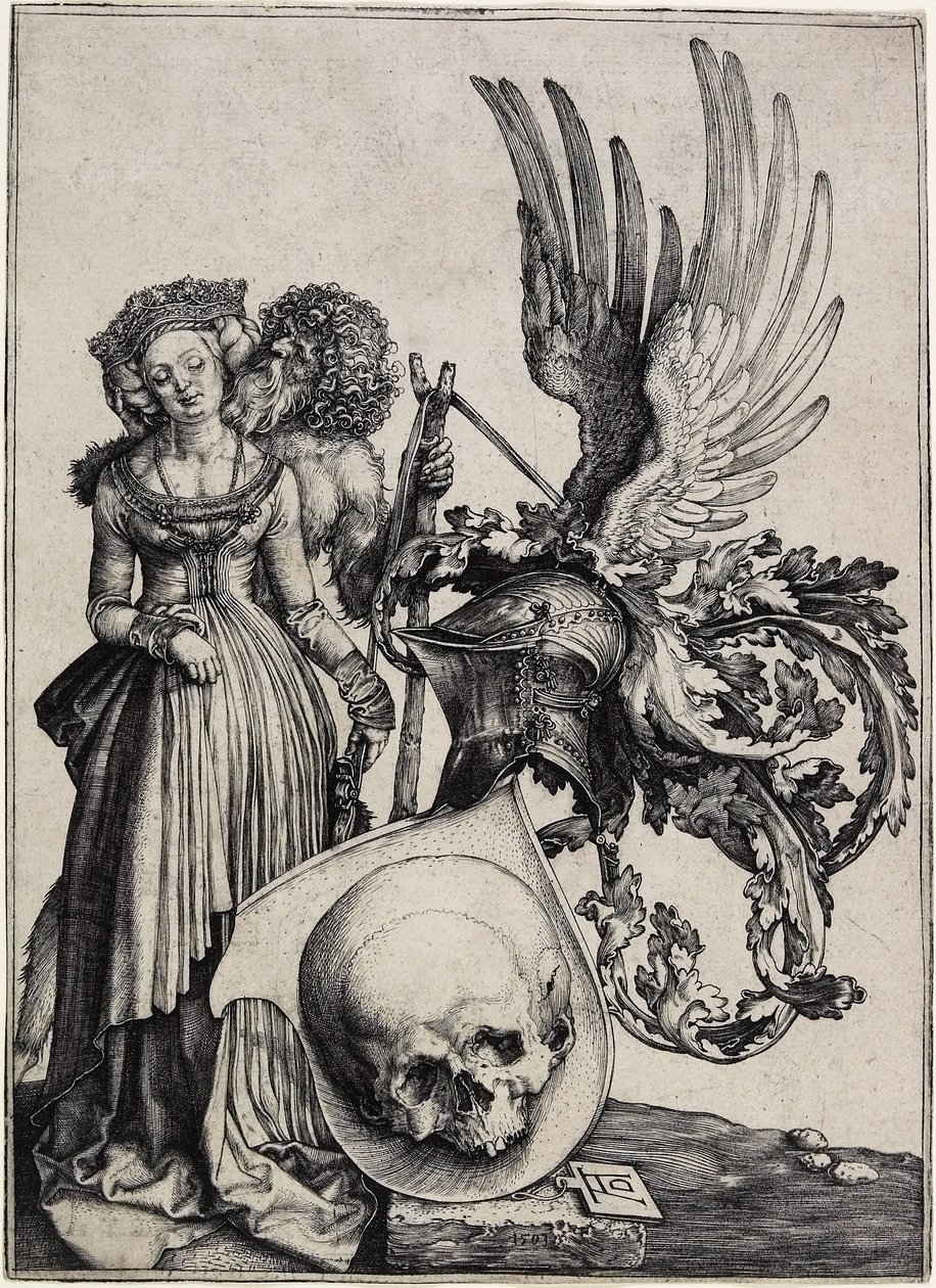 Stemma con un teschio, c. 1503 da Albrecht Dürer