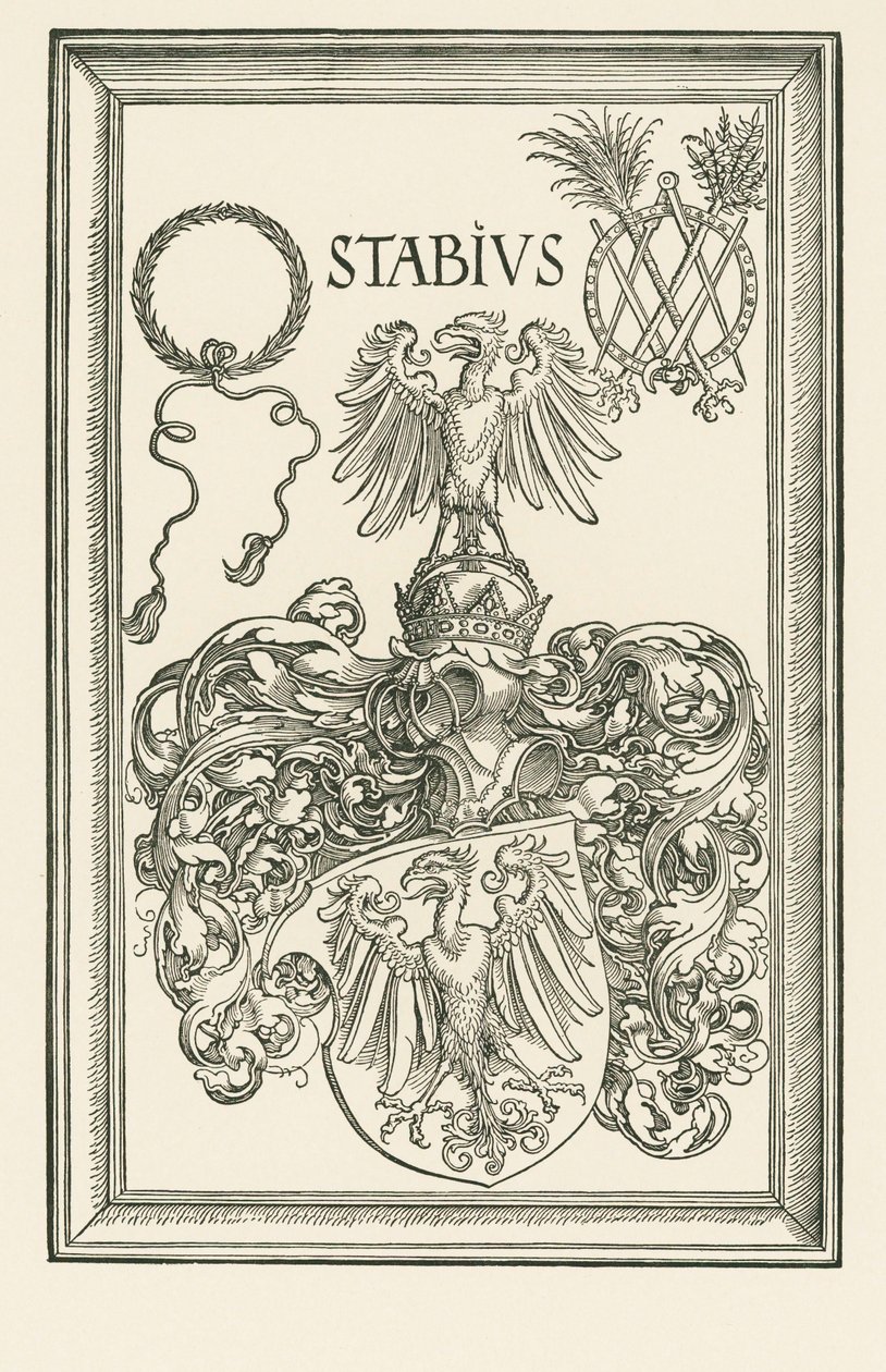 Stemma di Johannes Stabius, 1514 circa (xilografia) da Albrecht Dürer or Duerer