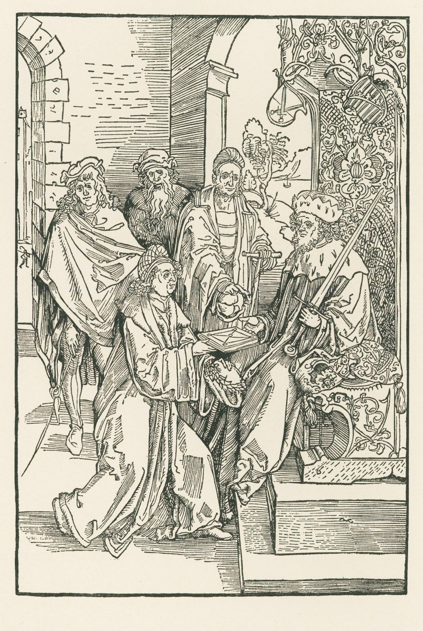 Conrad Celtes consegna la sua edizione delle Commedie di Roswitha all