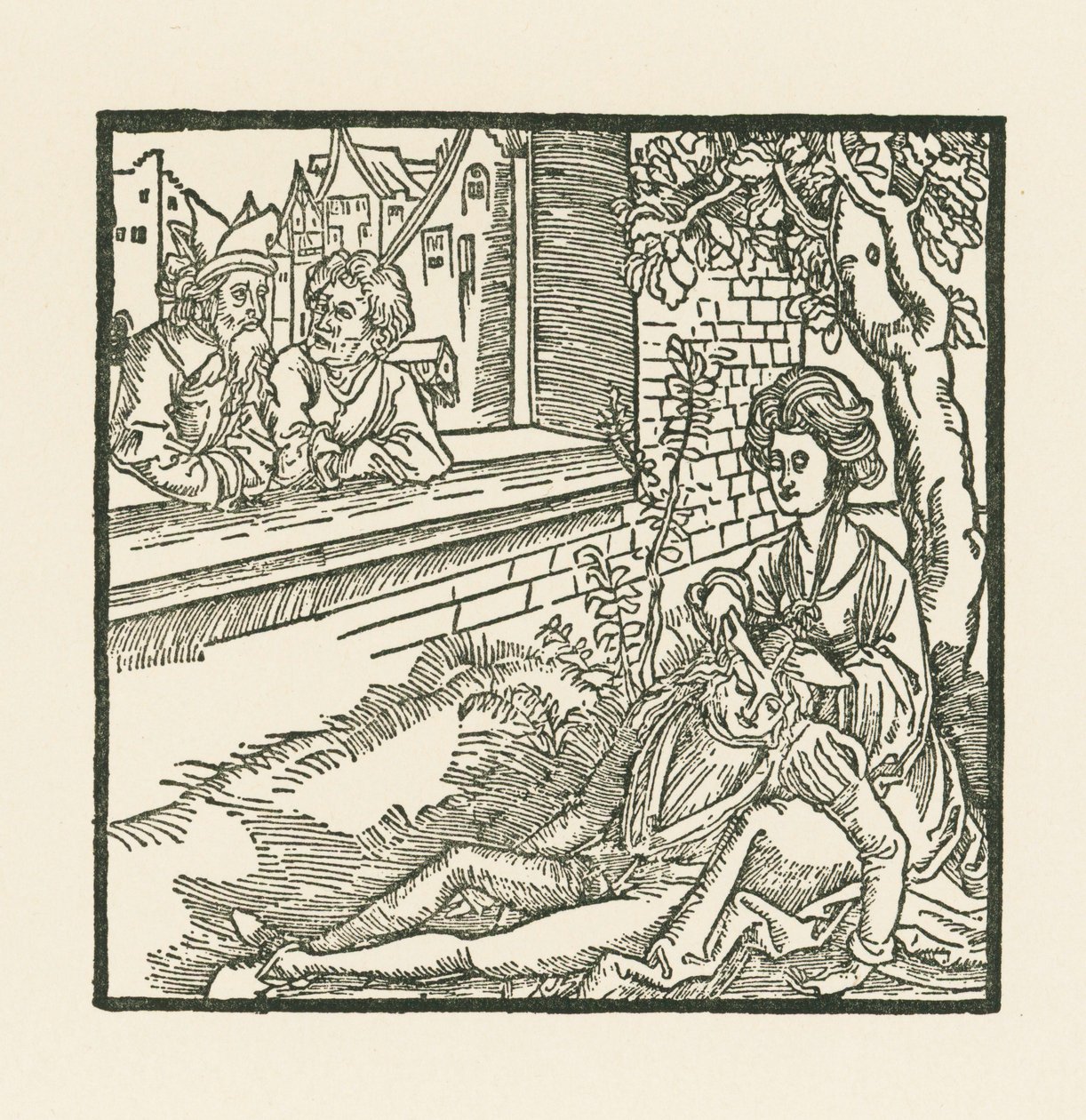 Dalila taglia i capelli a Sansone da Albrecht Dürer or Duerer