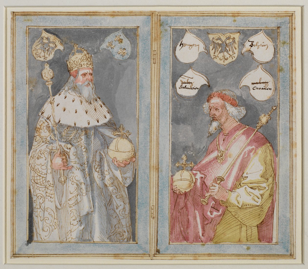 Imperatori Carlo Magno e Sigismondo, circa 1507 - 1510 da Albrecht Dürer
