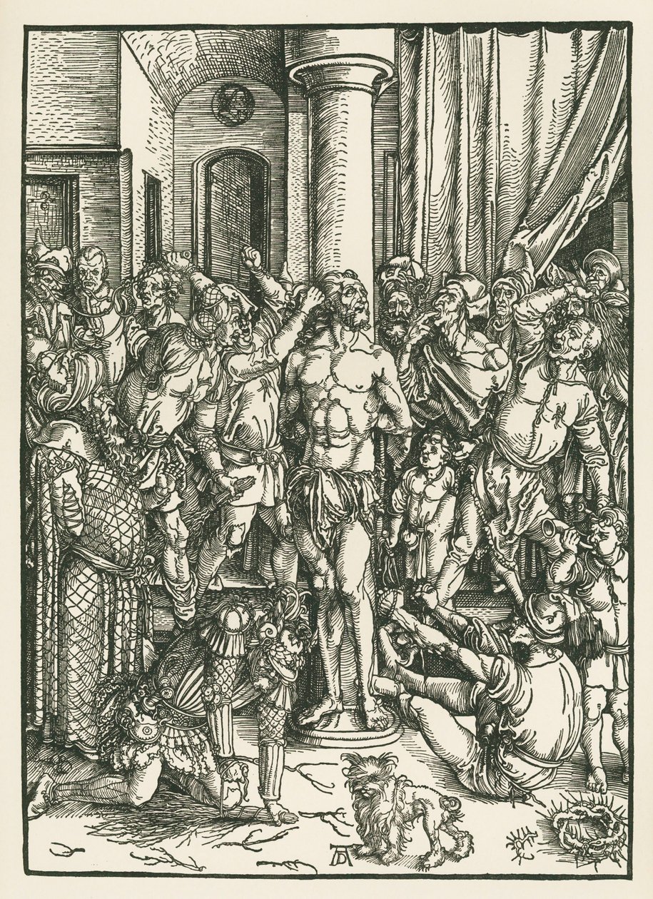 Flagellazione di Cristo, 1496-97 circa (xilografia) da Albrecht Dürer or Duerer