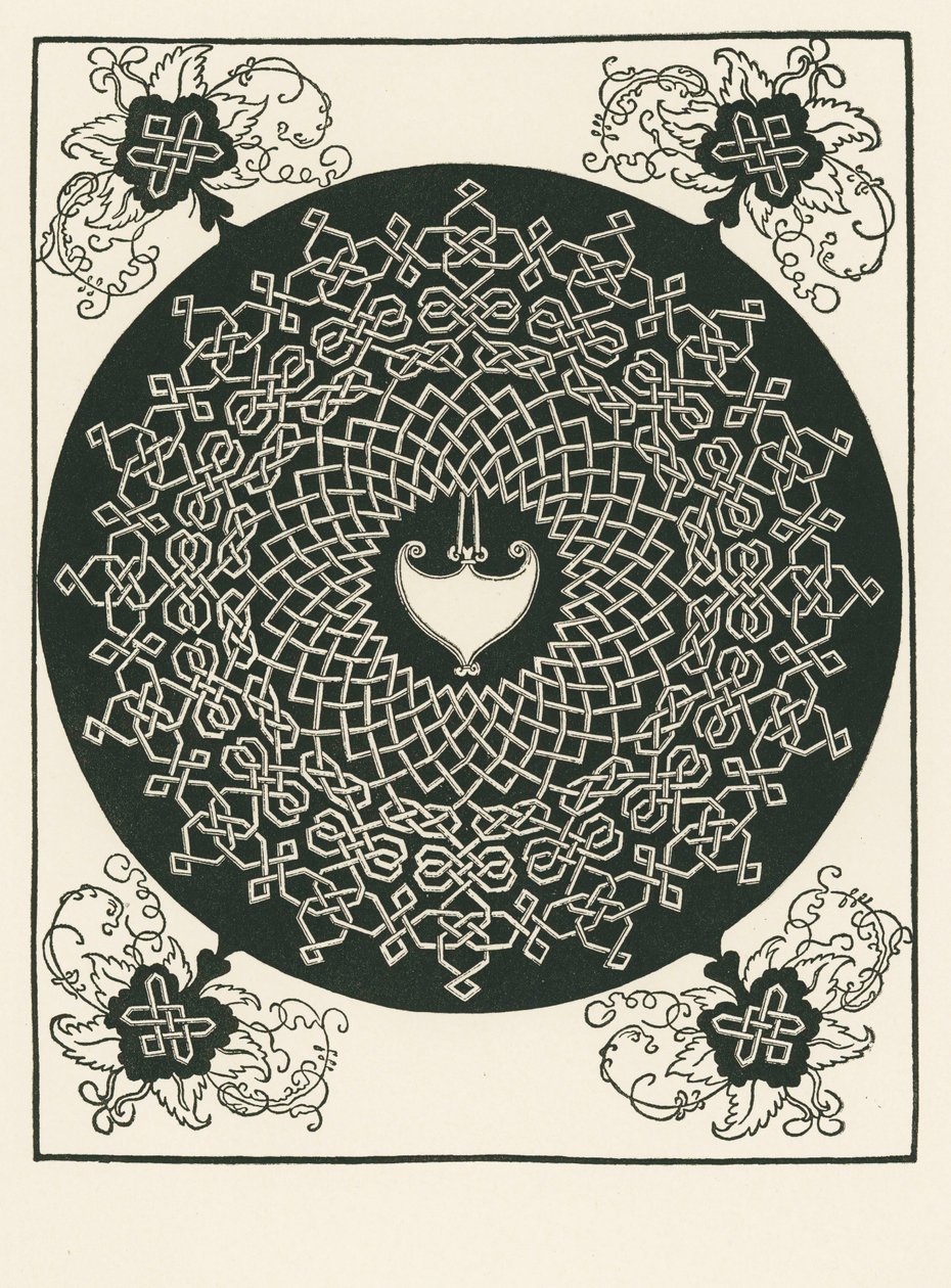 Nodo con centro a forma di cuore e motivo angolare da Albrecht Dürer or Duerer