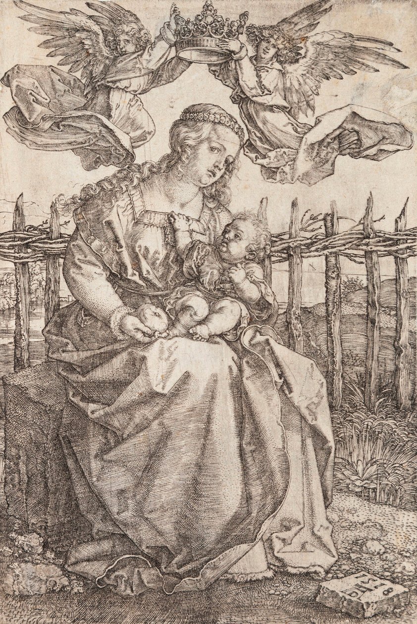 La Vergine Maria incoronata da due angeli da Albrecht Dürer