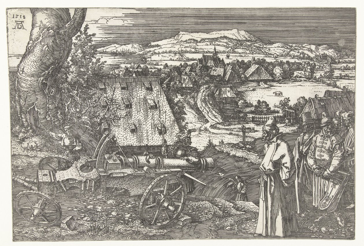 Paesaggio con cannone da Albrecht Dürer or Duerer