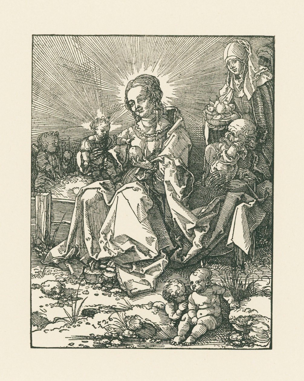 Madonna su una sponda erbosa con San Giuseppe e Sant