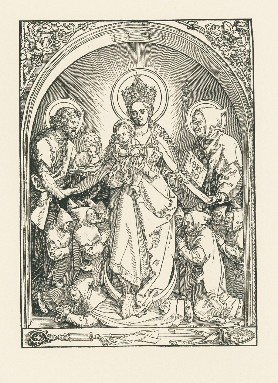 Madonna con i Certosini, i santi Giovanni Battista e Bruno da Albrecht Dürer or Duerer