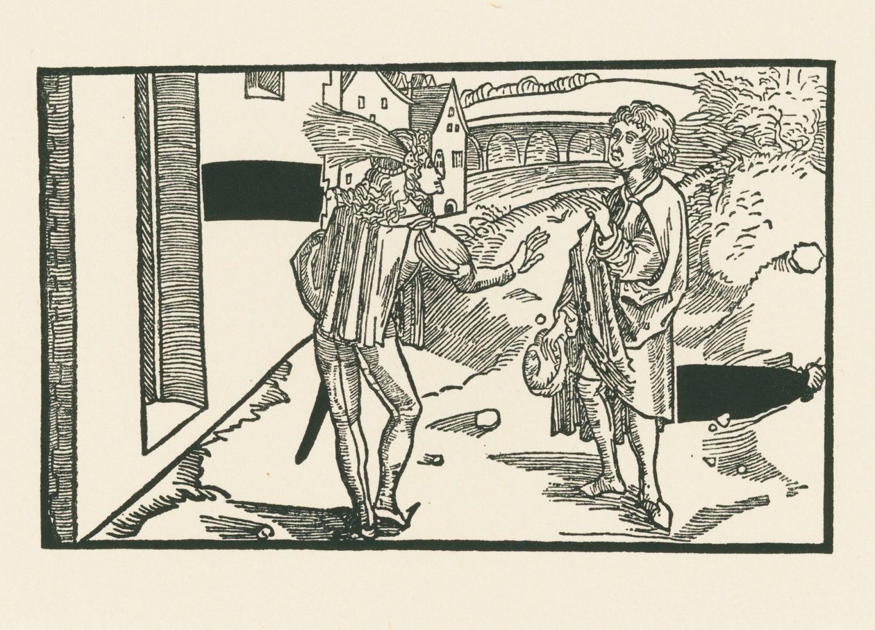 Fedria e Parmeno, 1492-93 circa (xilografia) da Albrecht Dürer or Duerer