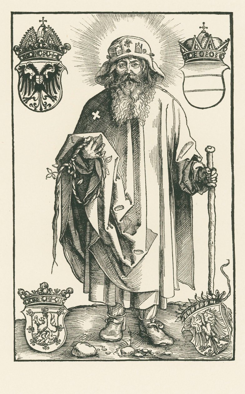 San Colombano come pellegrino da Albrecht Dürer or Duerer