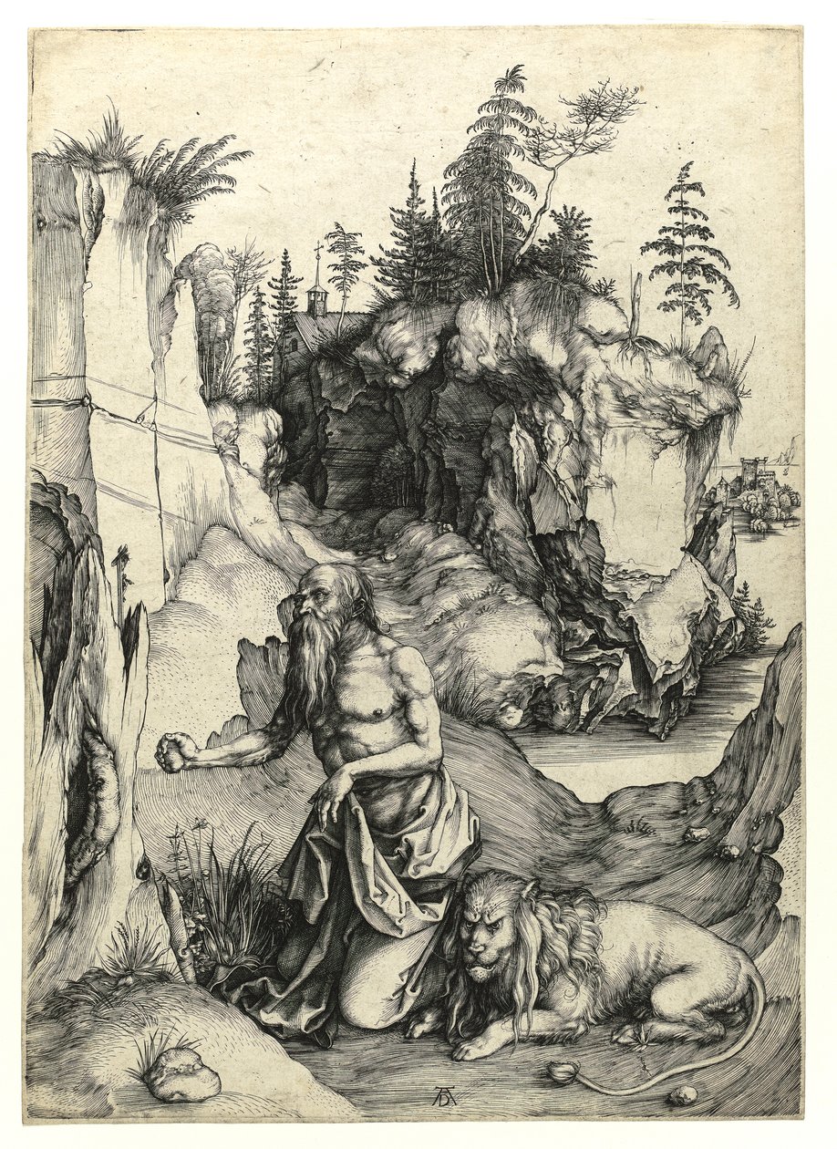 San Girolamo penitente, c.1497 da Albrecht Dürer