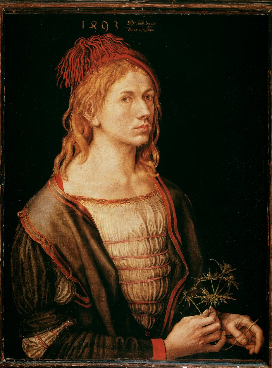 Autoritratto con un cardo da Albrecht Dürer
