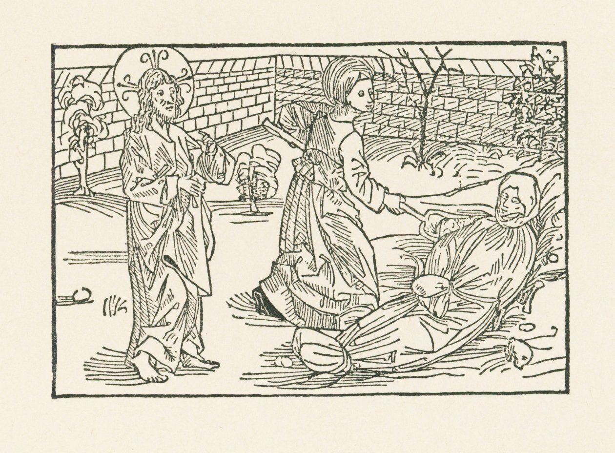 Sesta opera di misericordia: Prendersi cura della sepoltura del prossimo da Albrecht Dürer or Duerer