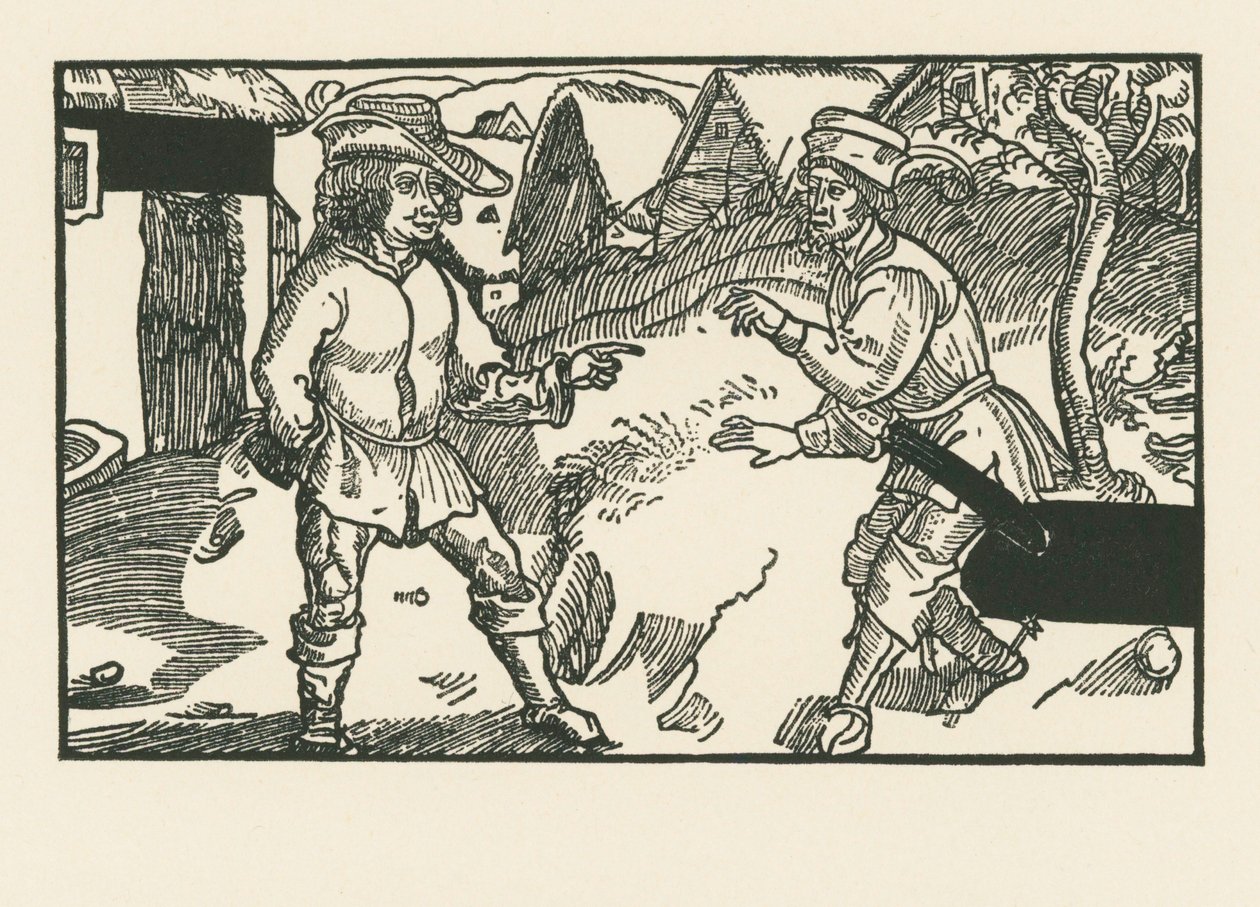 Sciro e Chremes, 1492-93 circa (xilografia) da Albrecht Dürer or Duerer