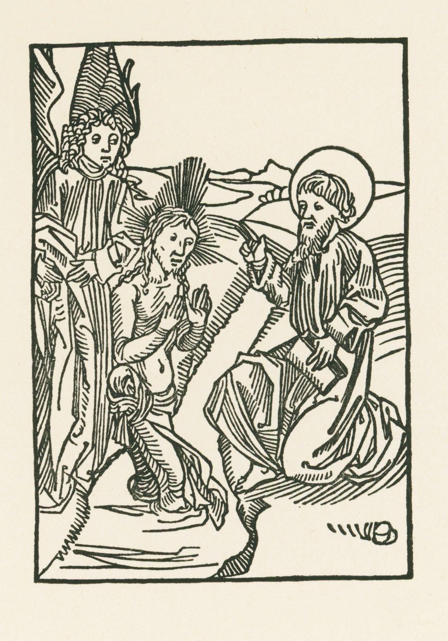 Il battesimo di Cristo nel fiume Giordano da Albrecht Dürer or Duerer