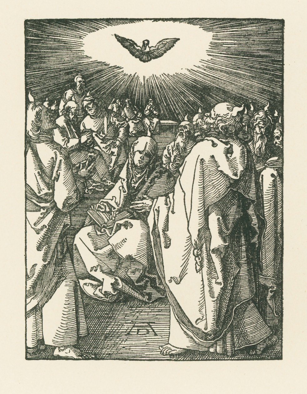 La discesa dello Spirito Santo, 1510 circa (xilografia) da Albrecht Dürer or Duerer