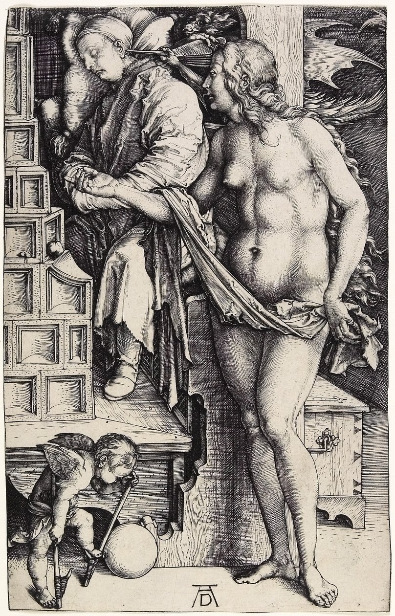 Il Sogno, c.1500 (incisione) da Albrecht Dürer