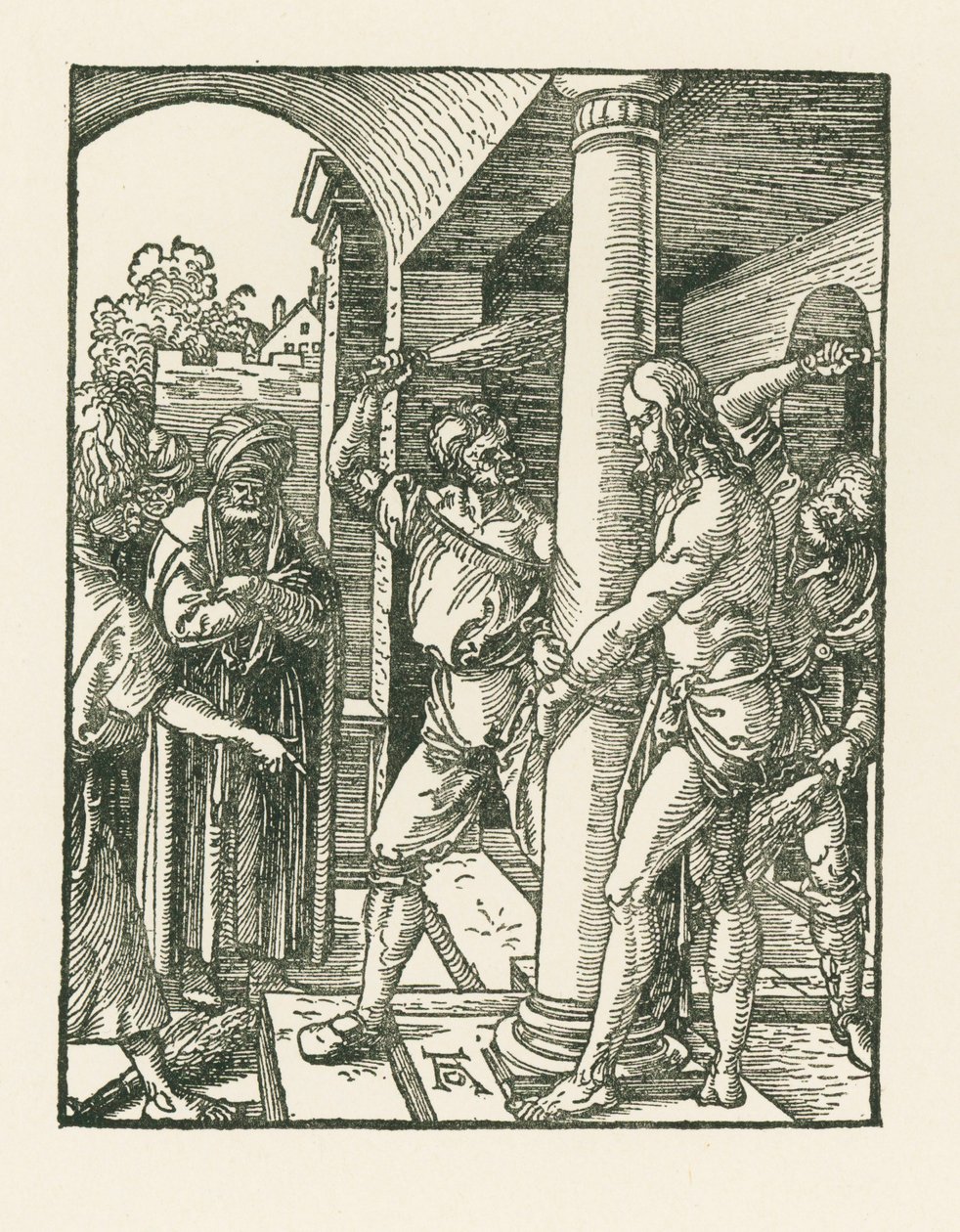 La Flagellazione, 1509 circa (xilografia) da Albrecht Dürer or Duerer