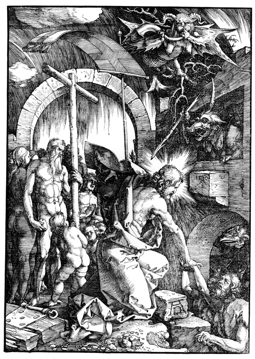 La discesa agli inferi o Cristo nel limbo, dalla Grande Passione da Albrecht Dürer