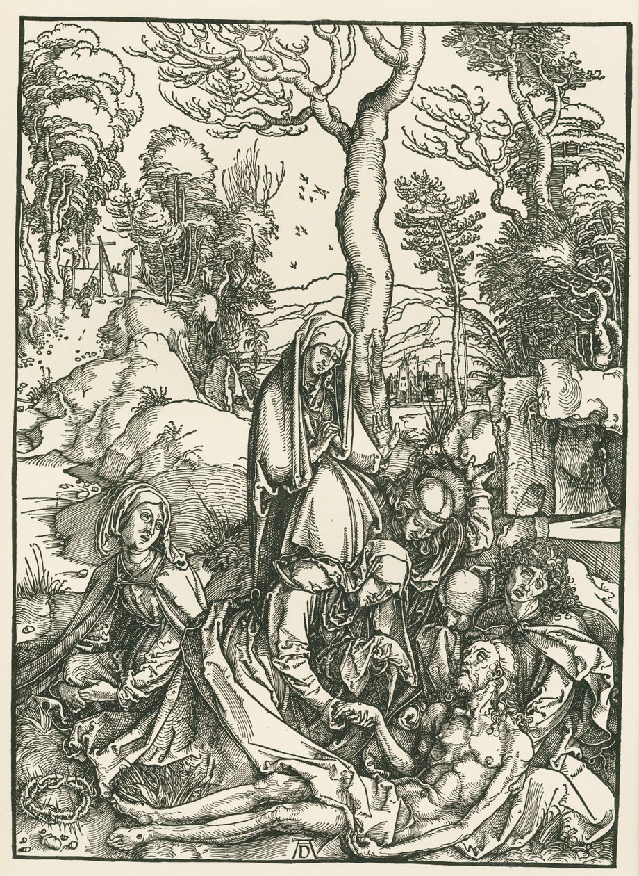 Compianto per Cristo, 1498-99 circa (xilografia) da Albrecht Dürer or Duerer