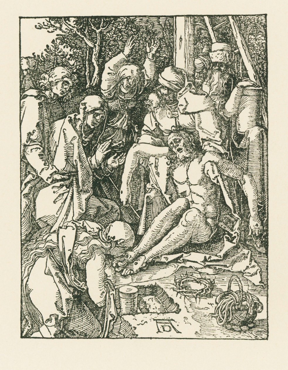 Compianto per Cristo, 1509-10 circa (xilografia) da Albrecht Dürer or Duerer