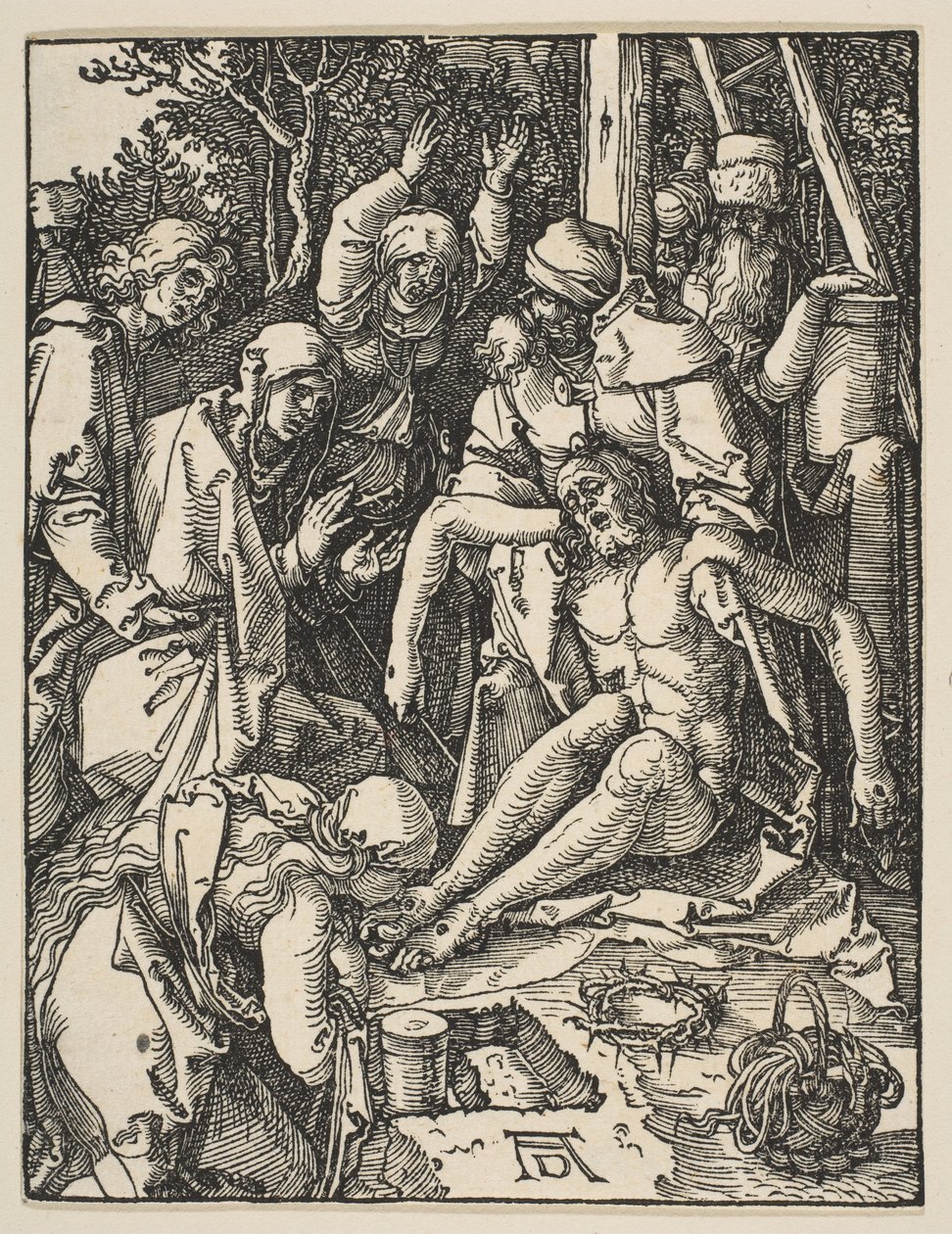 Il compianto, dalla Piccola Passione da Albrecht Dürer