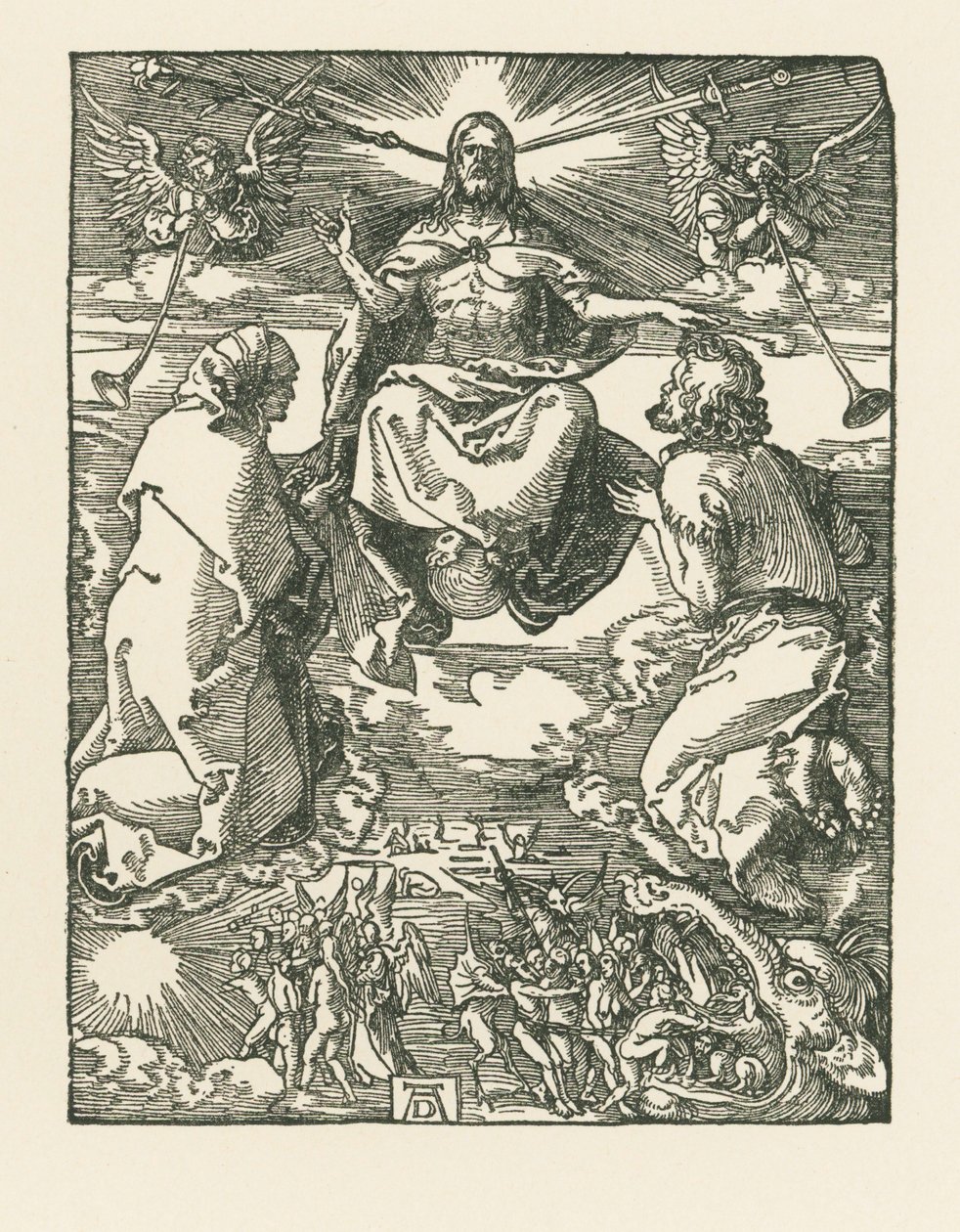 Il Giudizio Universale, 1510 circa (xilografia) da Albrecht Dürer or Duerer