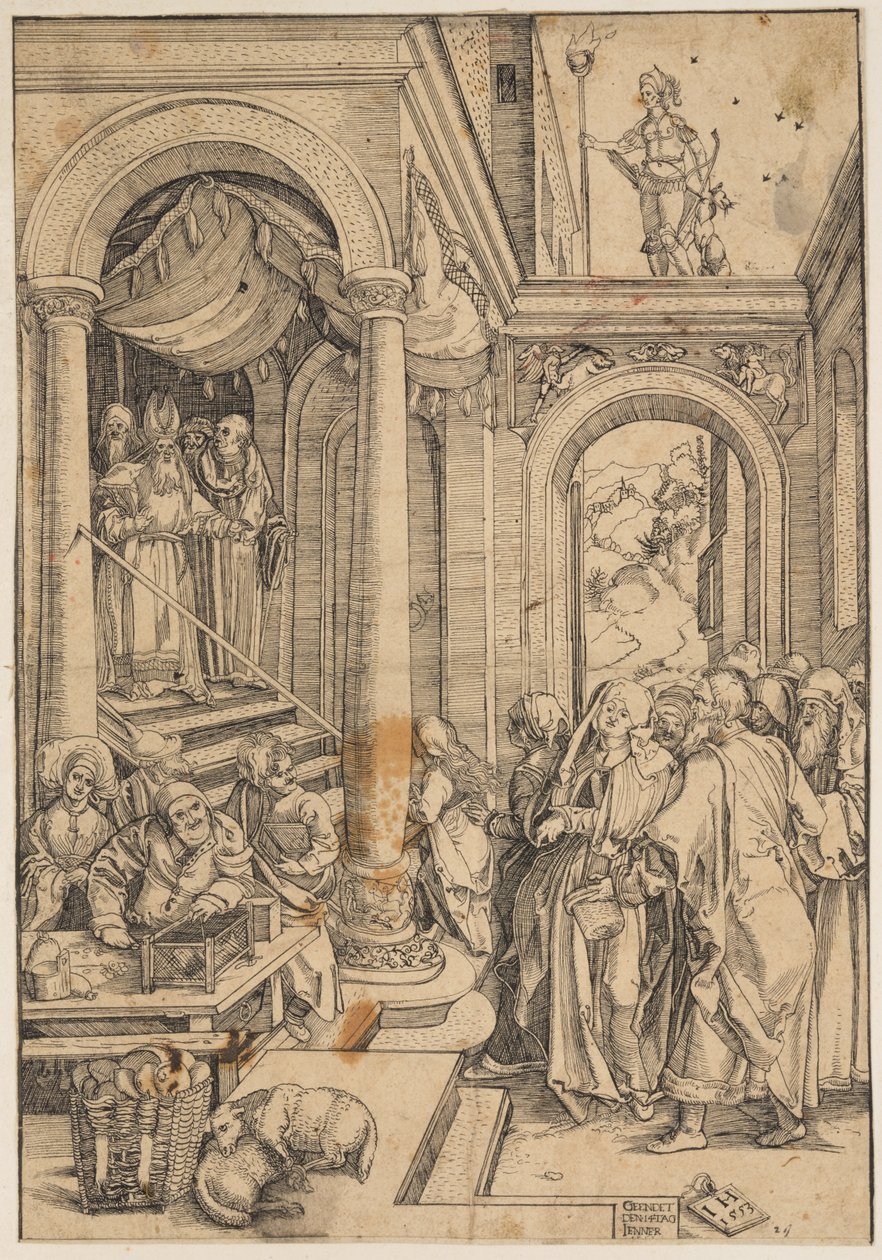 La Presentazione della Vergine al Tempio da Albrecht Dürer
