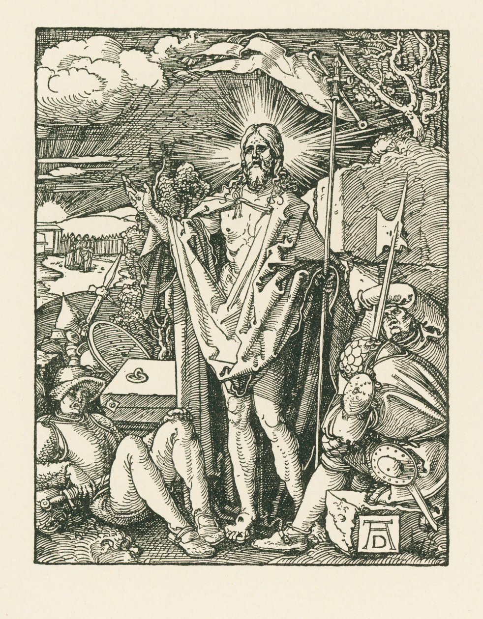 La resurrezione, 1510 circa (xilografia) da Albrecht Dürer or Duerer