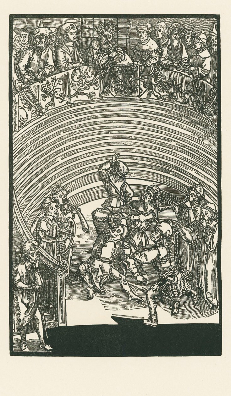 Il teatro, 1492-93 circa (xilografia) da Albrecht Dürer or Duerer