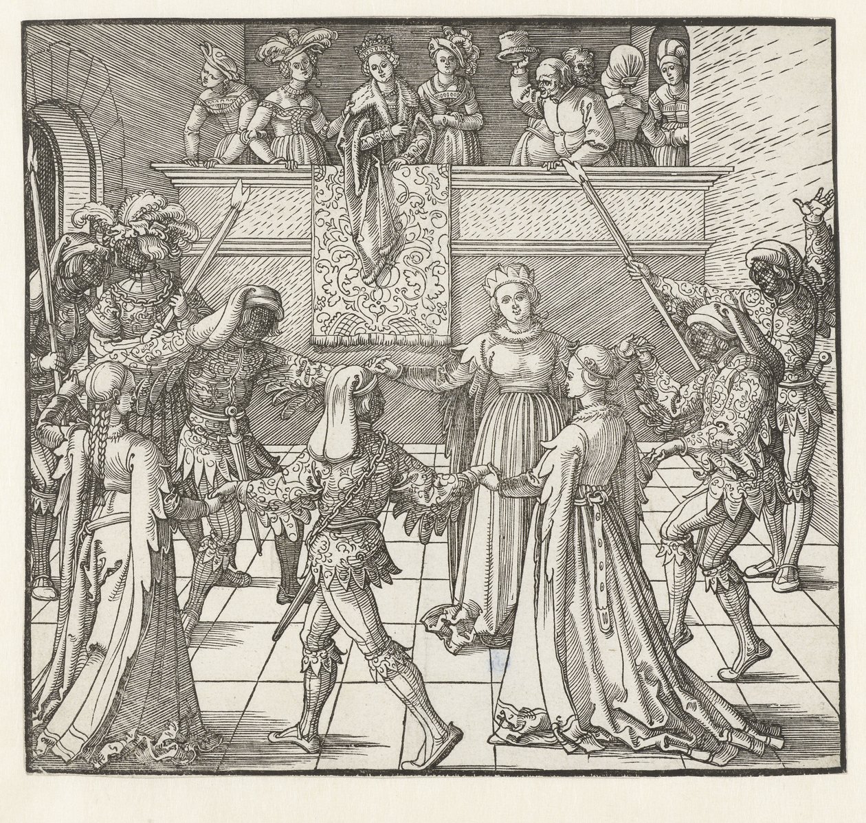 La danza della torcia da Albrecht Dürer or Duerer